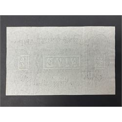 Bank of England Peppiatt white five pound banknote, April 3rd 1947 ‘L82 076450’