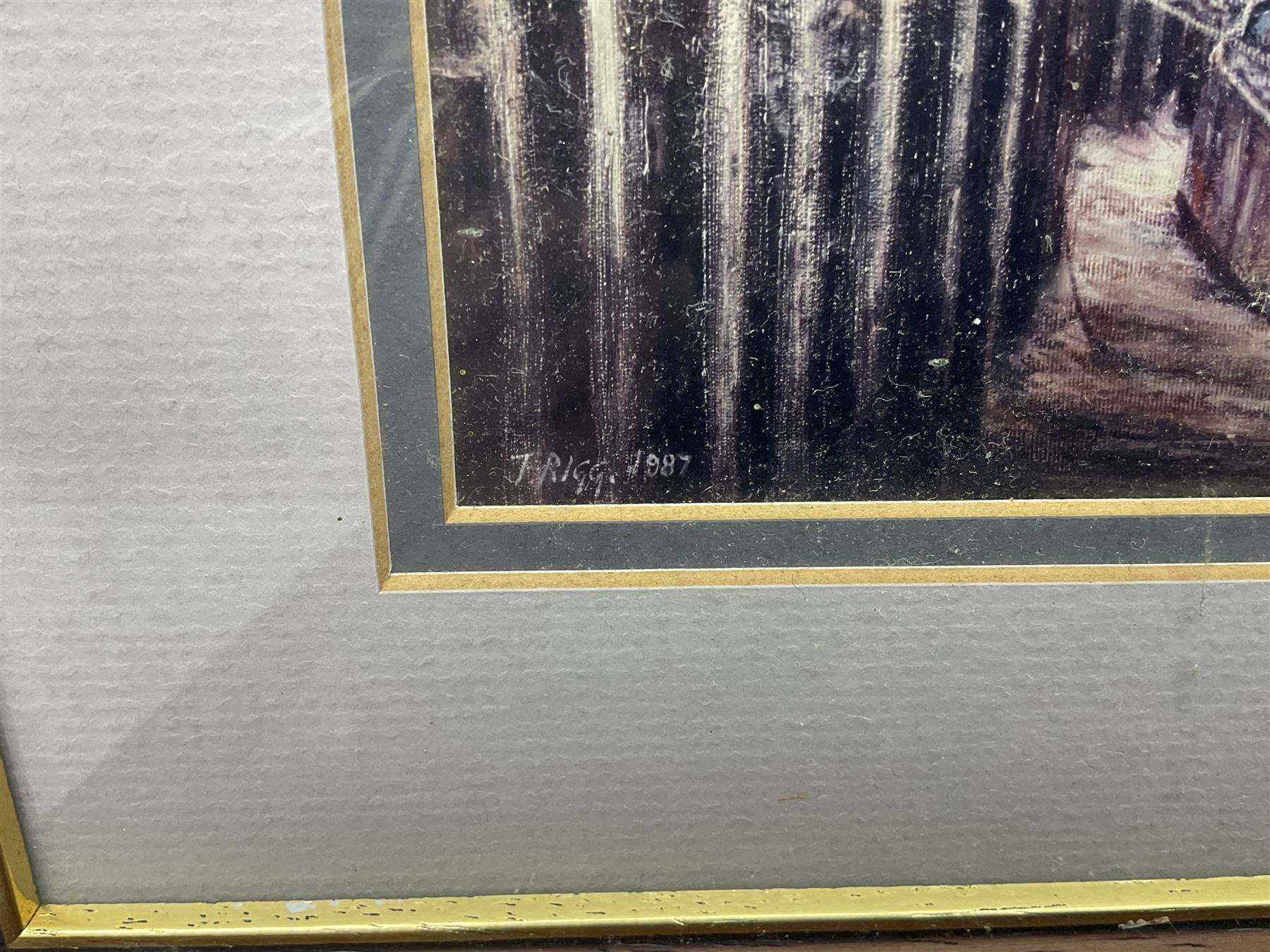 Hull police whistle, medal 'For Exemplary Police Service', three Jack Rigg prints, and a black and white photograph of Hull Dock Offices, 1903