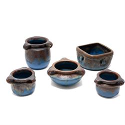 Bourne Denby Danesby ware Orient pattern comprising Hardwick bowl of square form, Stanclif...