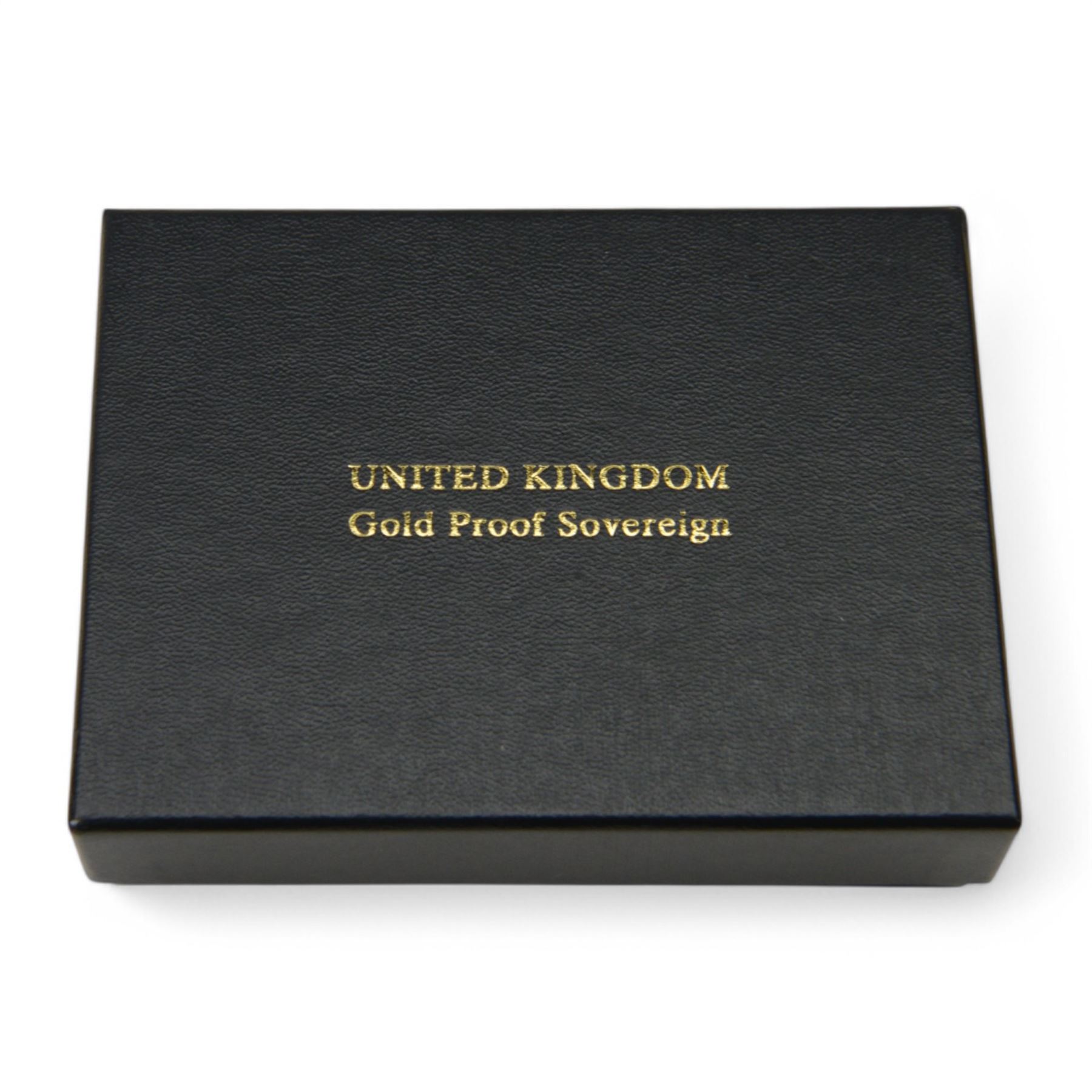 Queen Elizabeth II 2002 gold proof full sovereign coin, cased with certificate