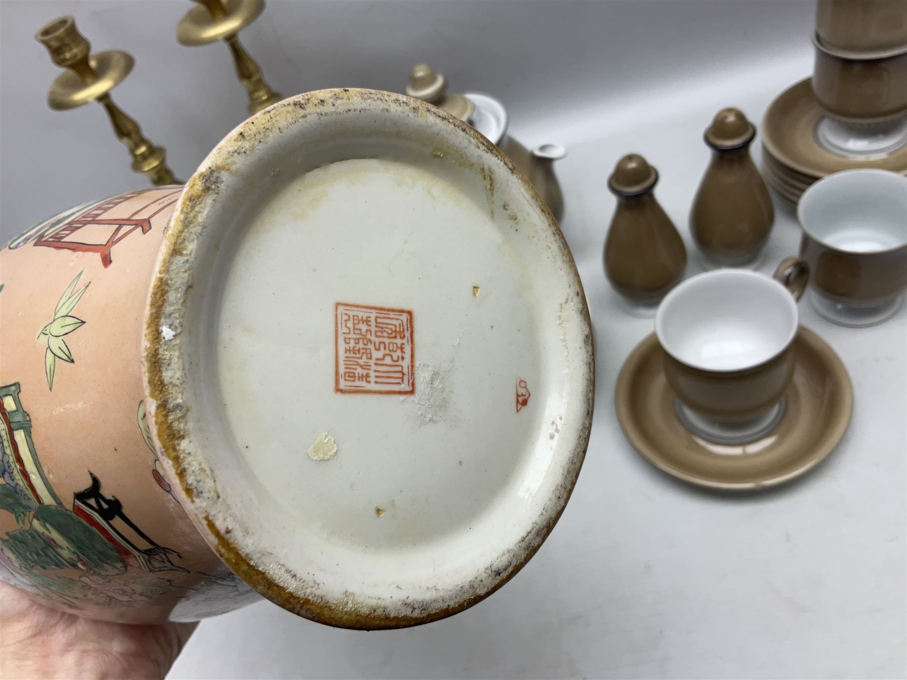 Denby tea wares, to include teapot, milk jug, covered sucrier, six cups etc, together with other collectables   