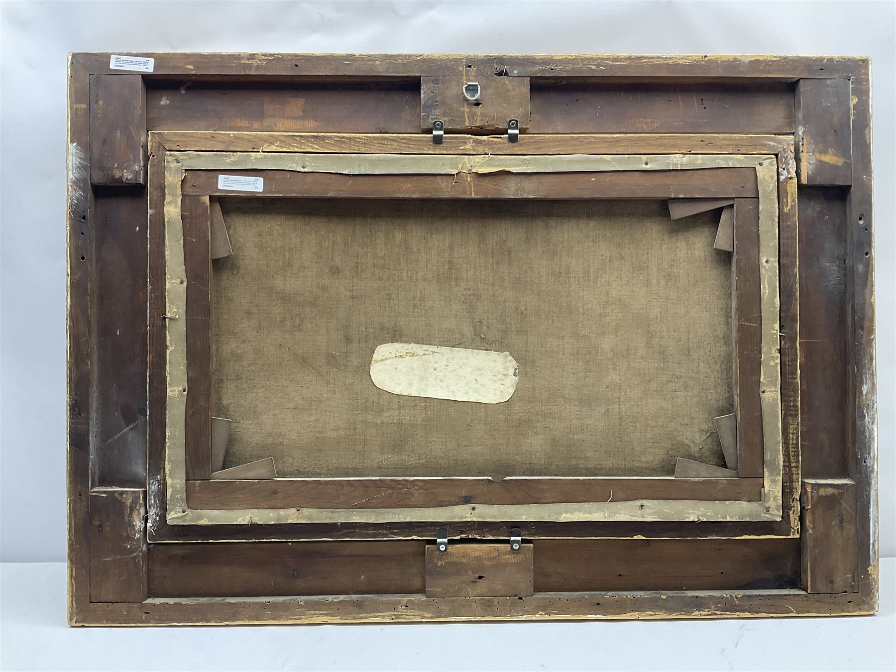 Richard Weatherill (British 1844-1913): Whitby Harbour with Sailing Boats and Steam Ship at Low Tide, oil on canvas signed 44cm x 76cm
Notes: this is a near identical view to the one sold by David Duggleby Ltd 6th November 2020 Lot 96, which at 60cm x 90cm was the largest work by Weatherill to have come on the market in the last 20 years