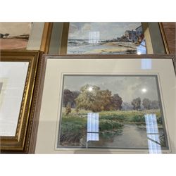 Collection of watercolours, artists including Ada Hill Walker, Henry Earp, E Mallinson, Thomas Sidney, EH Marten, Edwin Aaron Penley, etc (qty)