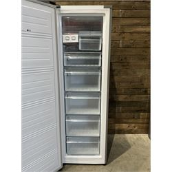 Kenwood upright freezer, eight drawers with ice box, grey finish