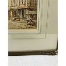 P Marny (French/British 1829-1914): Tour de Beurre Rouen, watercolour signed 38cm x 28cm
