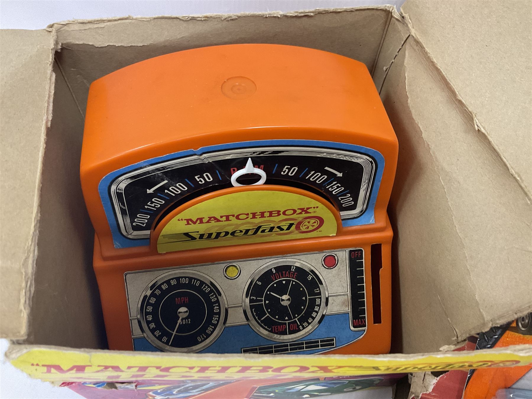 Matchbox Superfast Race Set with boxed Slipstream Curves and Superboosters; and quantity of playworn and unboxed die-cast models