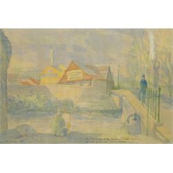 Sir John Verney (British 1913-1992): 'Mills Yard' - The Chairman of the Farnham Society Re...