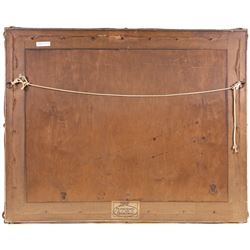 Laurence Warden (British 1879-1953): Mother and Daughter on a Clifftop, watercolour signed and dated 1912, 54cm x 73cm 