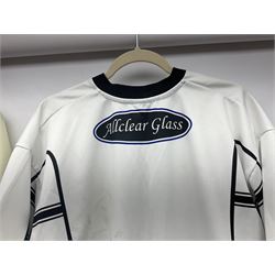 Five Hull Rugby League shirts, to include Hull FC and Hull Sharks examples