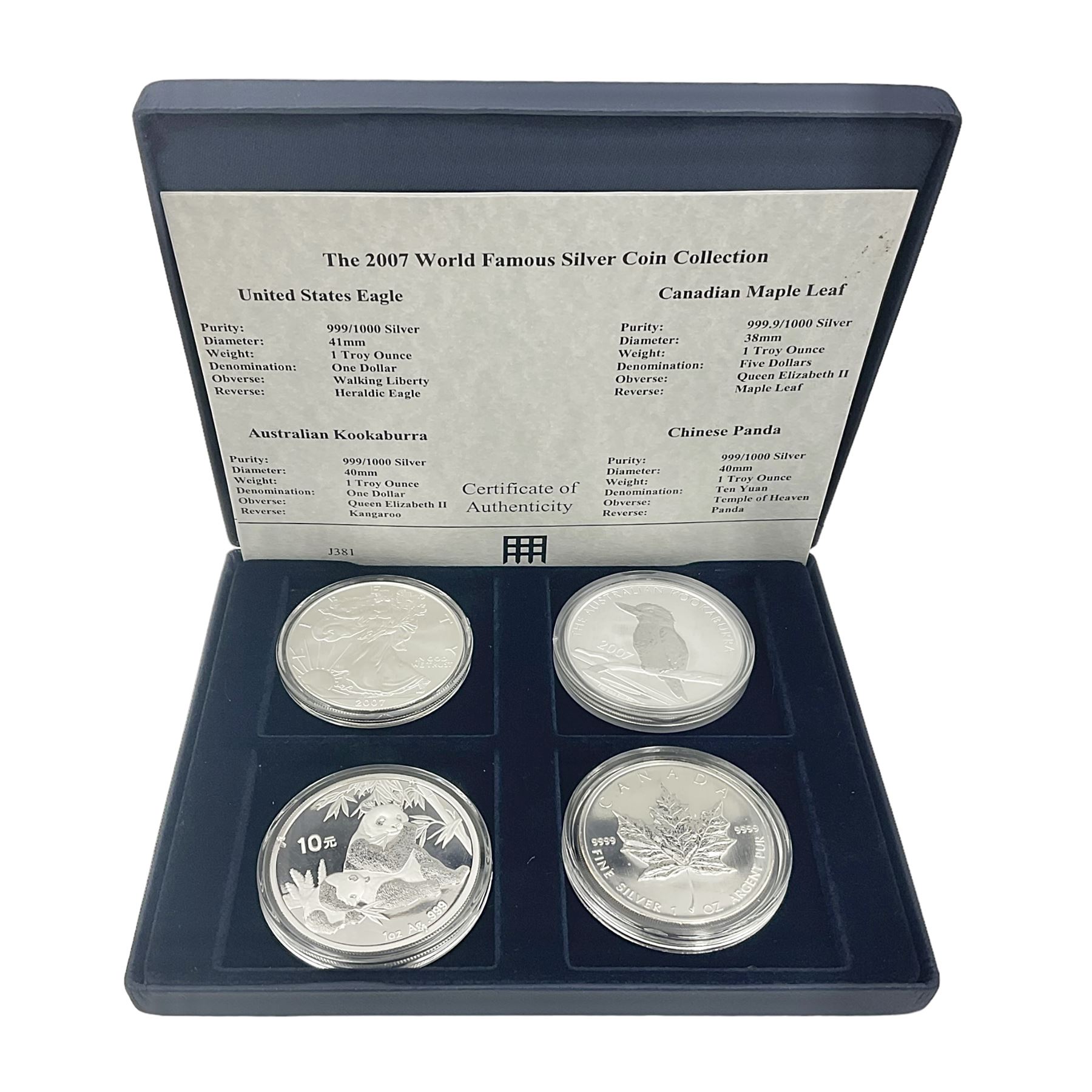 Four one ounce fine silver coins | Coins, Tokens & Banknotes | 91241