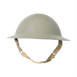 WWII MkII green Brodie, with liner and strap