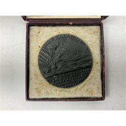 Cased Lusitania copy medallion