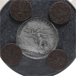 Composite marble bust, The Bride, after the Raffaele Monti, signed to underside 'A. Filli Firenze Italy', base inset with French Peter the Great 1717 medallion, H37cm