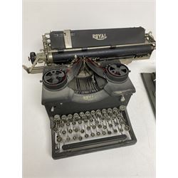 Royal typewriter and one other 