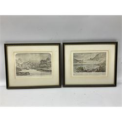 Collection early engravings and prints mostly relating to Boston Lincolnshire max 20cm x 15cm (8)