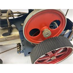 Wilesco steam roller traction engine, boxed