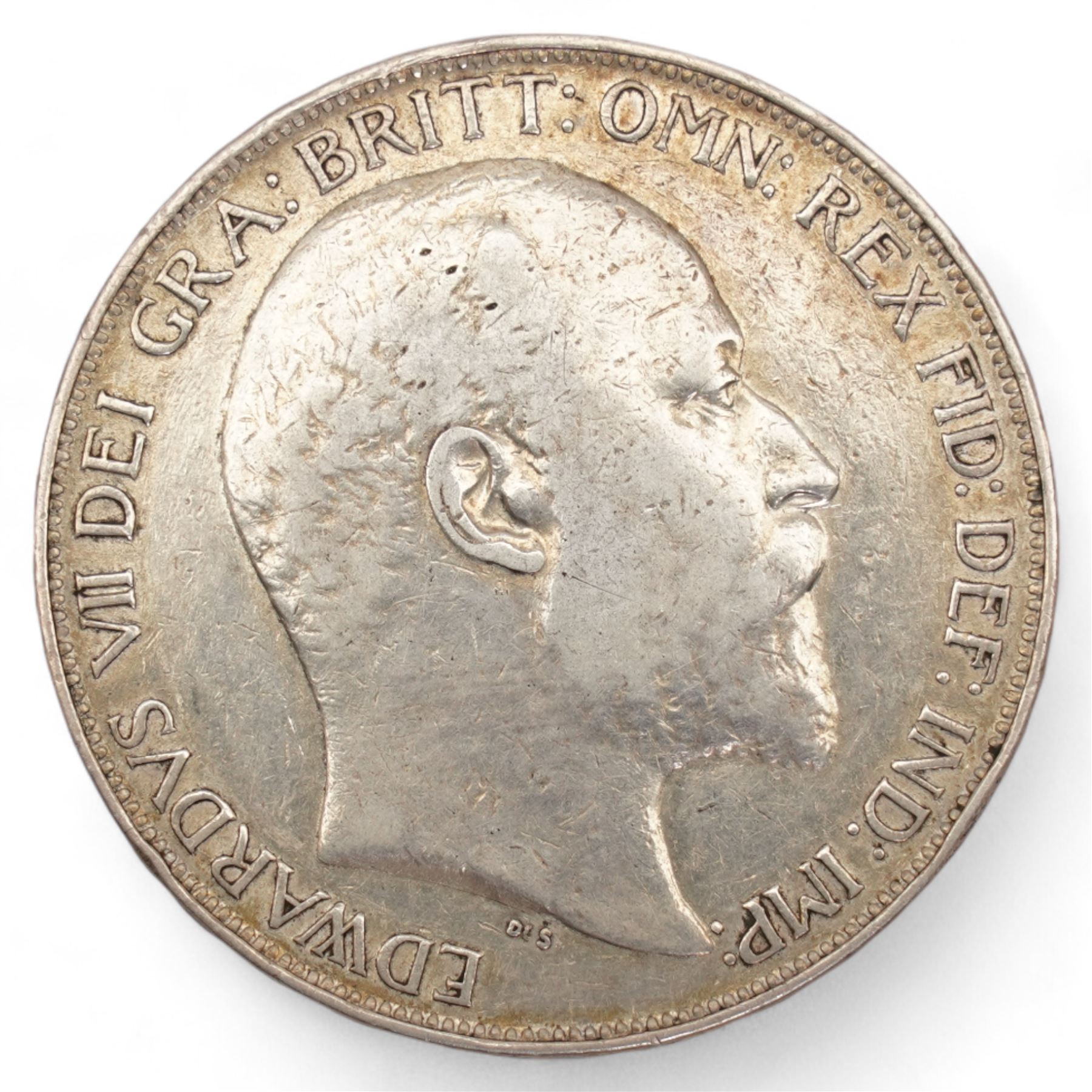 King Edward VII 1902 silver crown coin