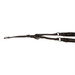 WWII German Army Heer brown leather T Straps