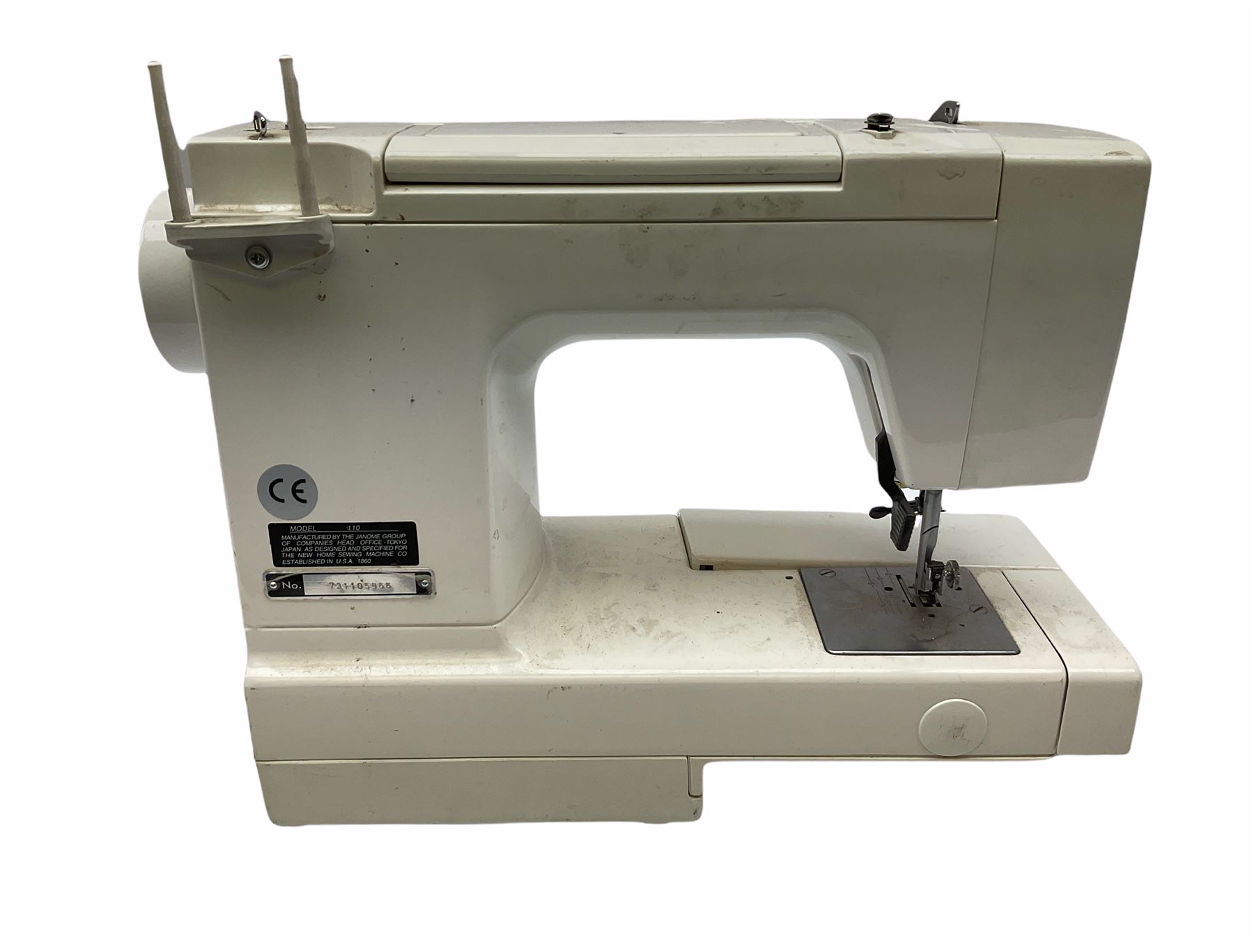 Janome model 110 sewing machine (not tested). Decorative Antiques