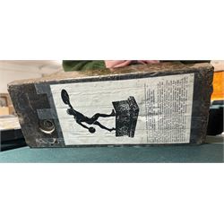 Third Reich; bronze sculpture, after Arno Breker modelled as a Gladiator upon a stepped rectangular marble base, belonging to Hans Christian Weber, gifted to him on the Day of German Art parade 1938 from Mayor Karl Fiehier, H45cm 