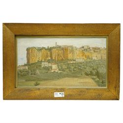 William Lennie Stevenson (Liverpool 1911-2004): 'Orvieto Italy', oil on board signed, titled and approx. dated 1959, 33cm x 59cm