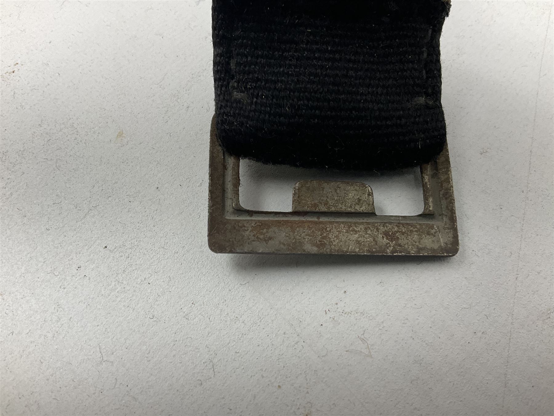 WW2 German Hitler Youth belt, the buckle marked 'Blut Und Ehre' and impressed RZM M/4/55 verso; and another Hitler Youth belt with similarly marked buckle (2)