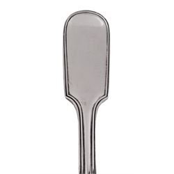 Late Victorian silver Fiddle thread pattern soup ladle, hallmarked Mappin & Webb Ltd, Sheffield 1898, 9.60 ozt (298.6 grams)