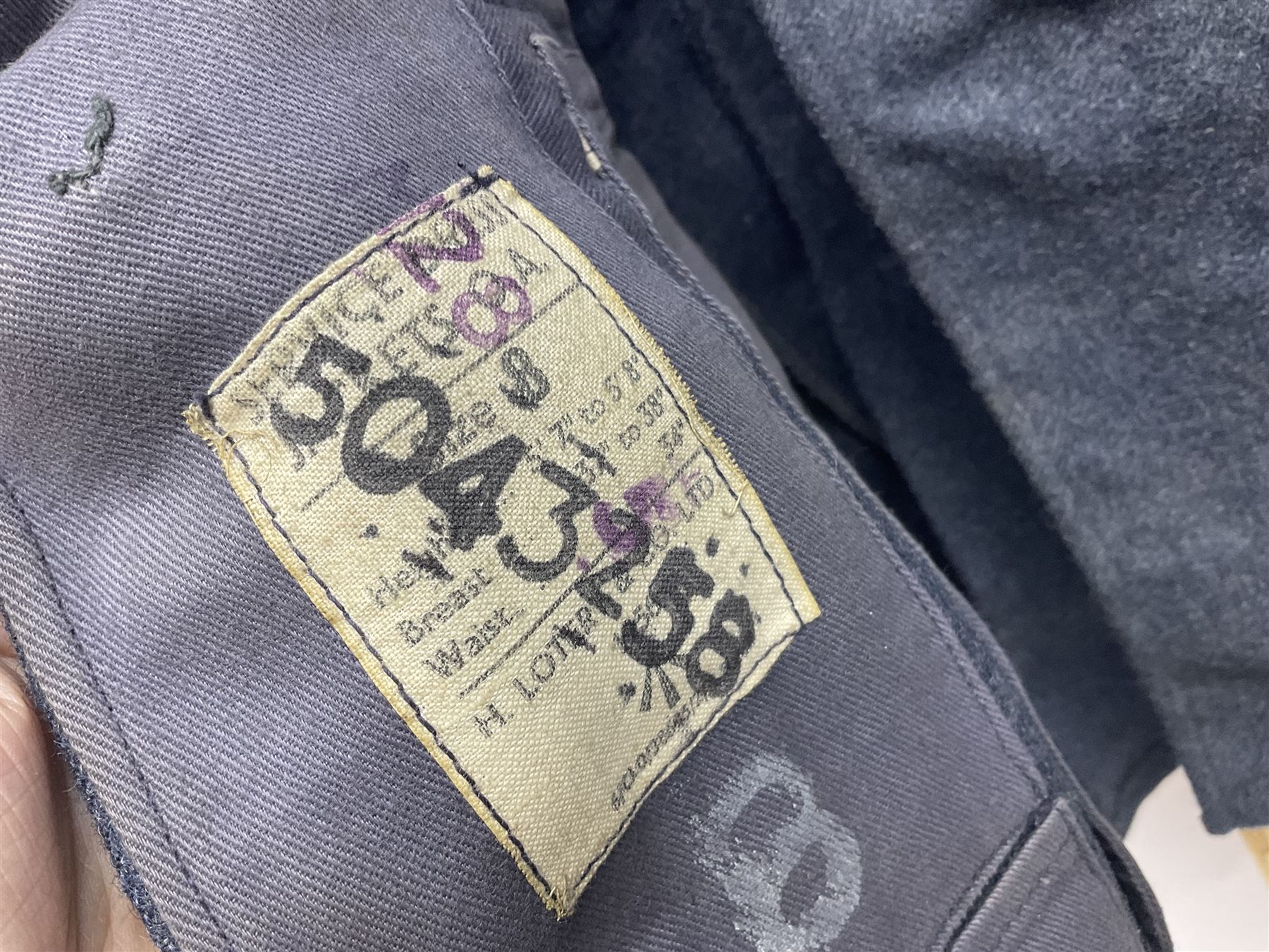 British RAF uniform, including jacket and trousers, modern RAF uniform buttons and a collection of reproduction wartime newspapers