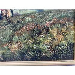 Donald Ayres (British 1936-): Huntsman and Hounds at 'Cuckmere River - Sussex', oil on canvas signed, titled verso 49cm x 99cm
Provenance: private collection, purchased Dee, Atkinson & Harrison 8th July 2005