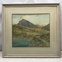Alexander P Thompson (British 1887-1962): Hills and Loch in Sutherland, watercolour signed 46cm x 51cm 