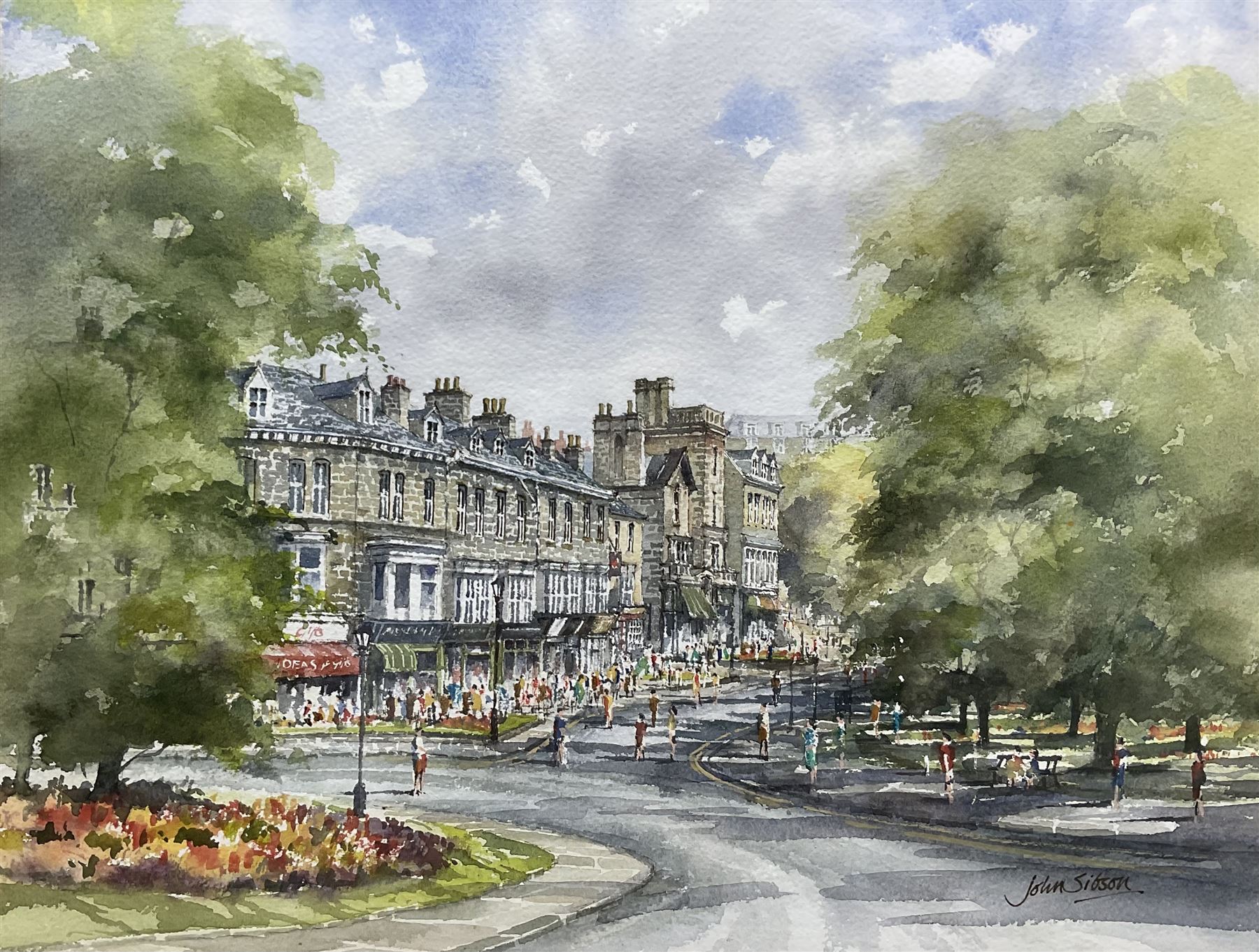 John Sibson (British 1942-): Harrogate, watercolour signed 32cm x 42cm