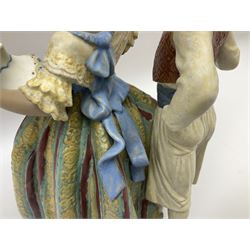 Lladro figure, Valencian Courtship, modelled as a couple, in original box, no 2239, year issued 1993, year retired 2004, H30cm