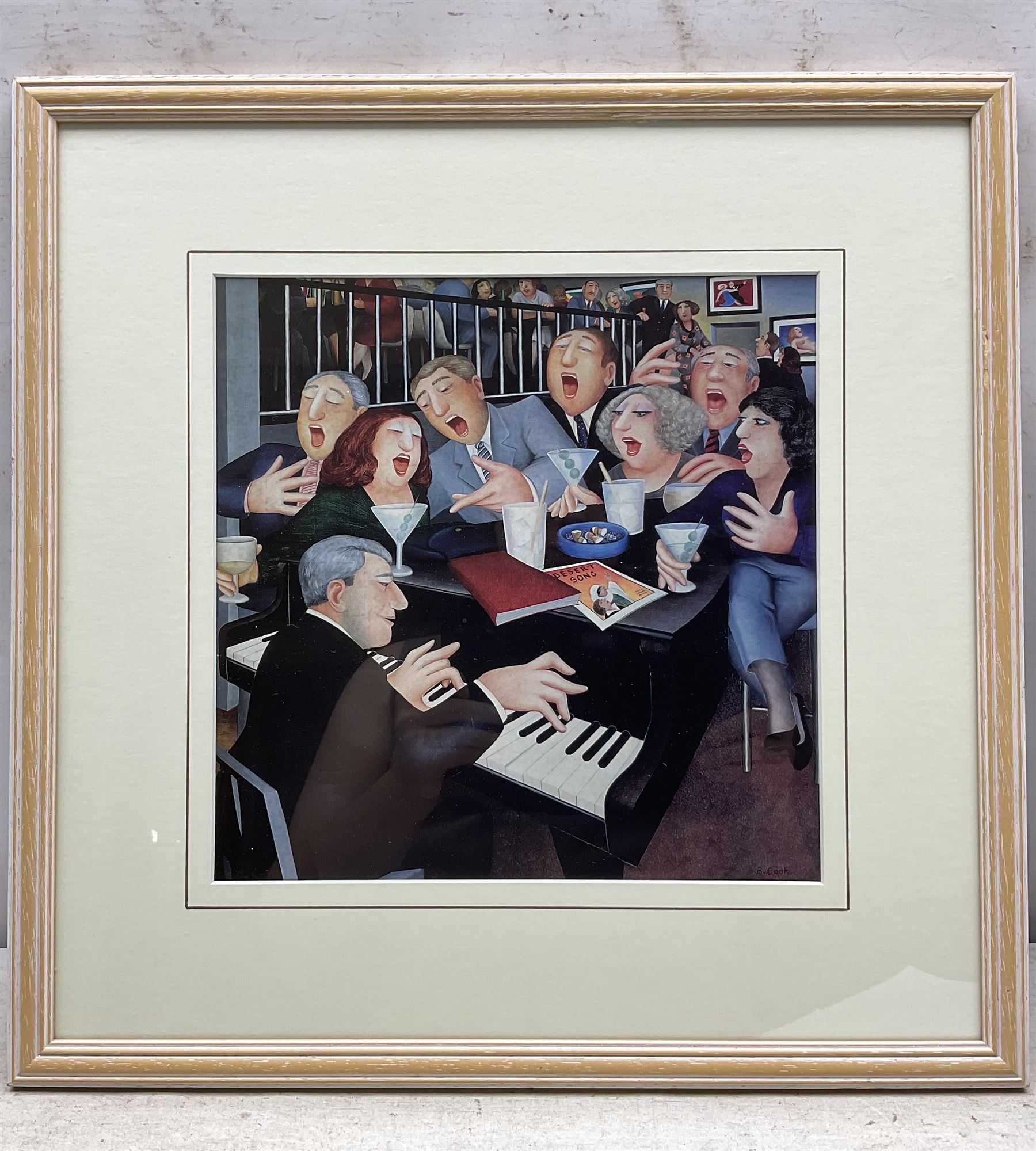 Beryl Cook OBE (British 1926-2008): 'Tennis', limited edition lithograph signed and numbered in pencil, together with two further prints after the same artist 84cm x 66cm (3)