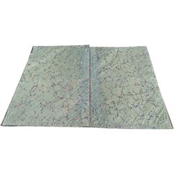 Large folio with blank pages in marbled boards 103cm x 71cm