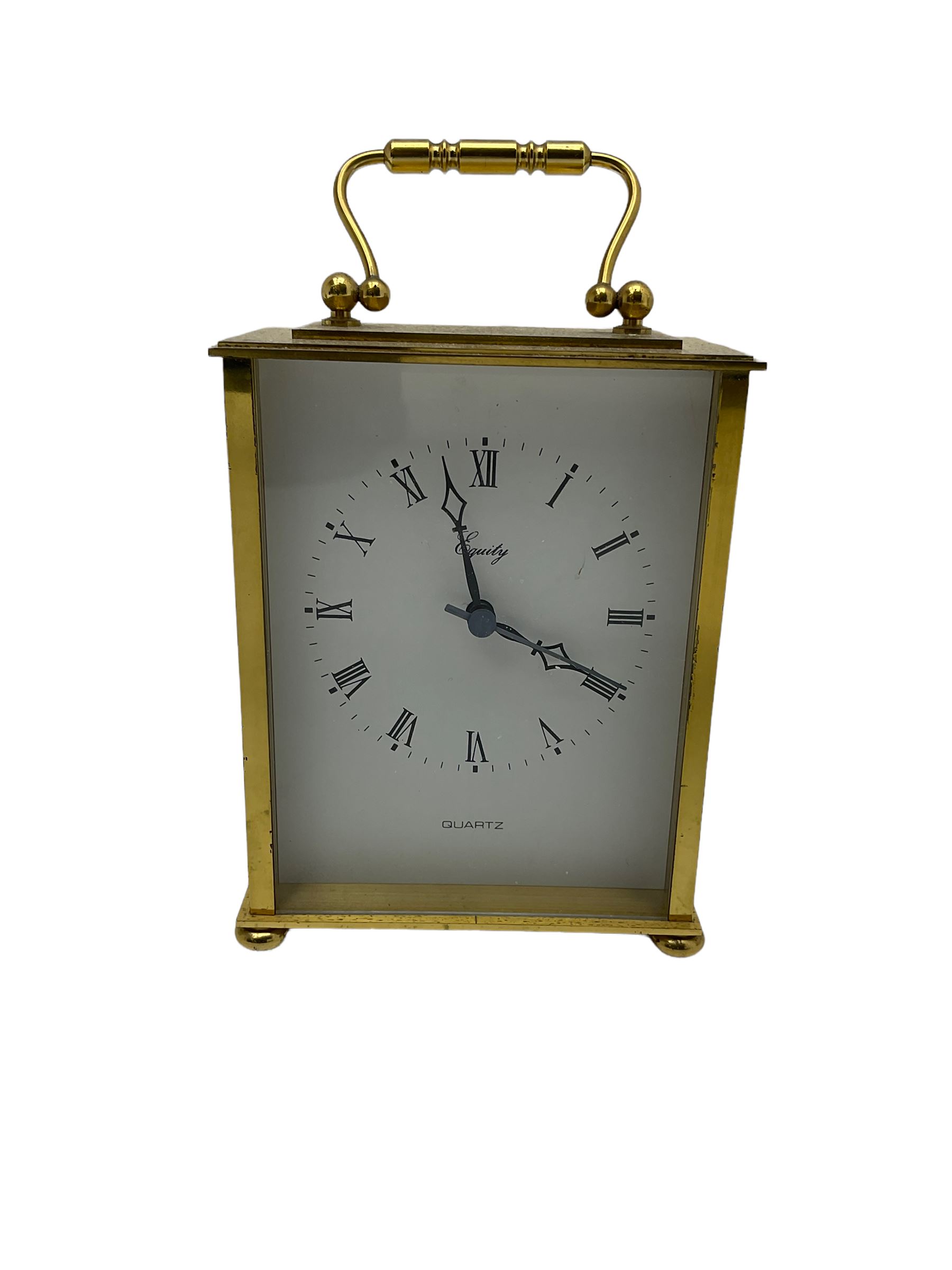 Three quartz mantle clocks and one 1930s mantle clock Collectors