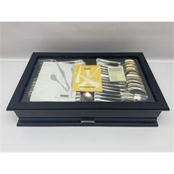 Canteen of stainless steel bead edge cutlery by Viners