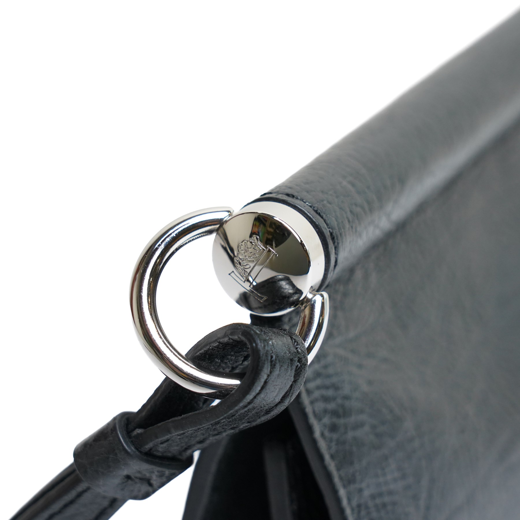 Tod’s - Fashion Pochette Piccola in Nero crinkled patent leather, the rectangular body with rolled-bar top, detachable wrist strap, flap front and silver-tone branded toggle fastening, with original product tag and dust bag