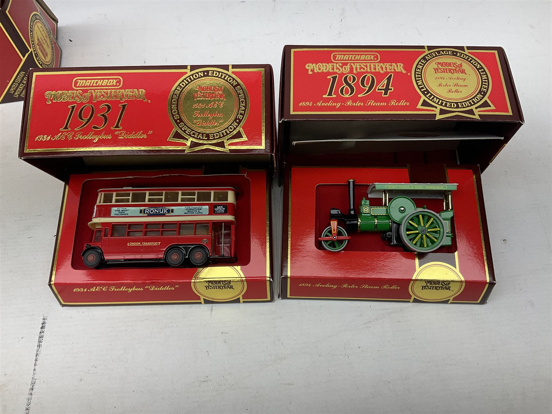Three boxed Matchbox Models of Yesteryear models, boxed Corgi Silver Jubilee Bus, Matchbox Superkings Daf car transporter, other loose die-cast models to include Lledo, Corgi Classics etc