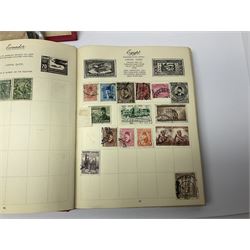 Great British and World stamps, including Queen Elizabeth II issues, first day covers, miniature sheets, Egypt, Finland, France, Greece, Honduras, Hungary, India, Italy, Poland etc, housed in various albums, folders and loose, in one box