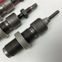 Three sets of reloading dies comprising Lee .22 Hornet and .38 Special in original boxes with paperwork; and unboxed .310 Cadet (possibly NDFS)