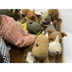 Twenty nine animal doorstops and paperweights, including hedgehogs, dogs, squirrels, peacock, owl, etc, most examples by Dora Designs