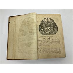 Nisbet Alexander: A System of Heraldry Speculative and Practical with the True Art of Blazon According to the Most approved Heralds in Europe[...], R. Fleming, Edinburgh, 1722, 1742, 2 vols, engraved plates, full calf binding re-backed using original boards 
