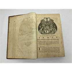 Nisbet Alexander: A System of Heraldry Speculative and Practical with the True Art of Blazon According to the Most approved Heralds in Europe[...], R. Fleming, Edinburgh, 1722, 1742, 2 vols, engraved plates, full calf binding re-backed using original boards 
