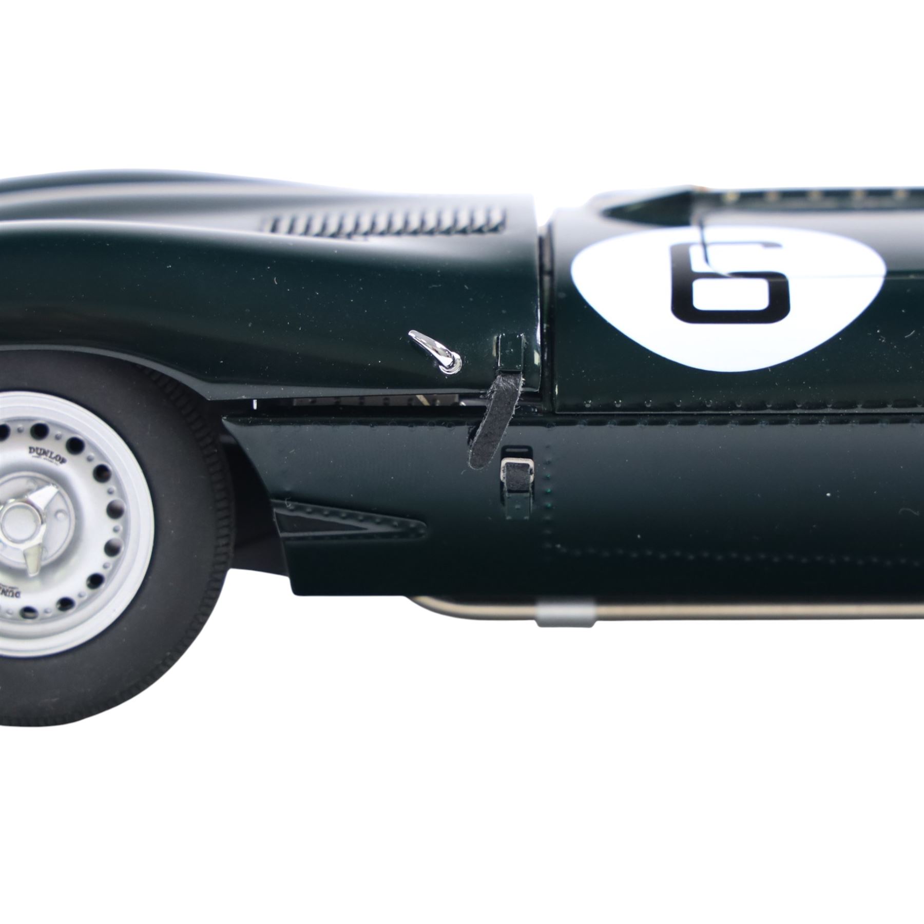Autoart Signature Jaguar D-Type 1955 LeMans 24 Hours Winner, racing no. 6, boxed with certificate