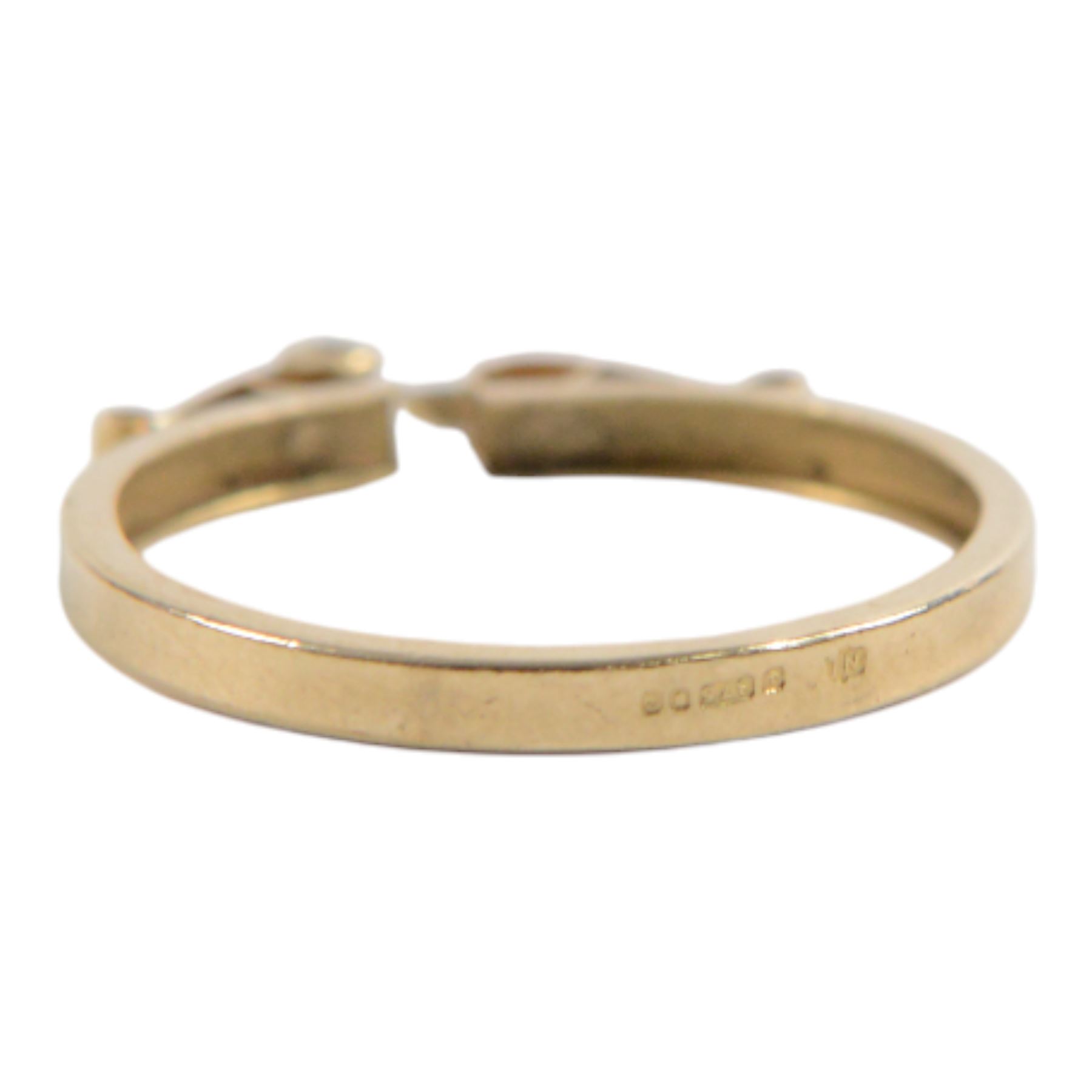 9ct gold full sovereign mount, hallmarked