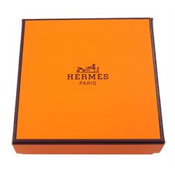 Hermes gilt and enamel 'Folding Fan' bangle, boxed