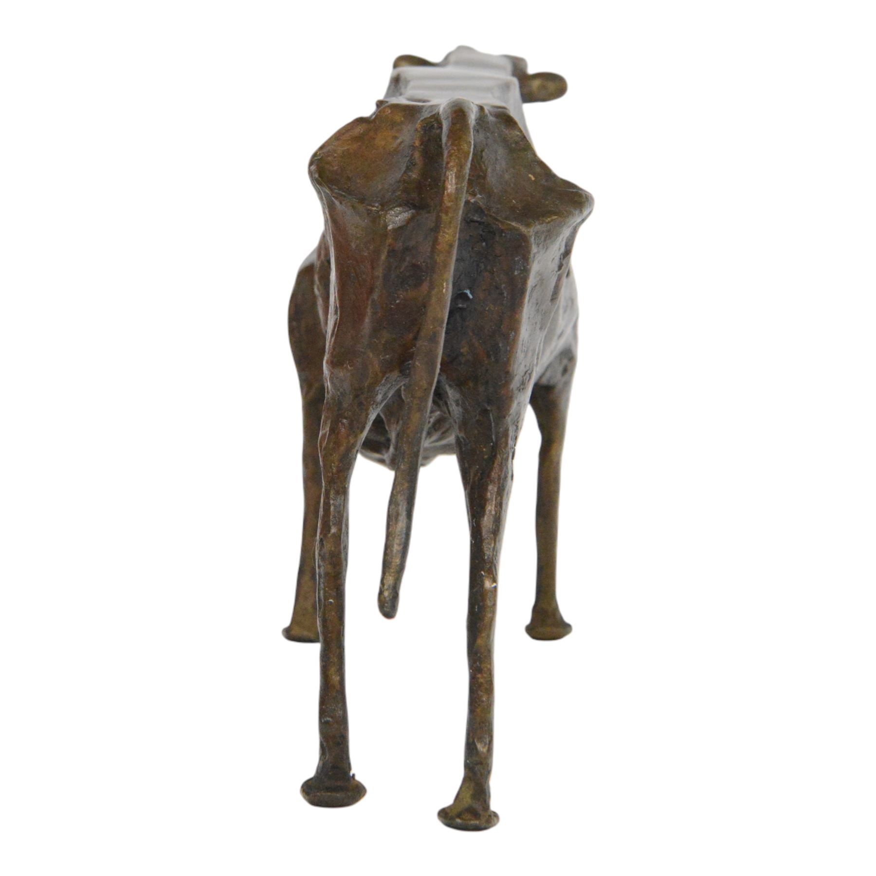 After Pablo Picasso (Spanish 1881-1973): bronze Andalusian bull, H14cm