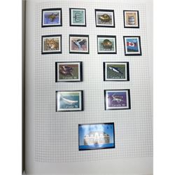 Canada Queen Victoria and later stamps, including 1852-57 six pence, ten pence etc, duplicates throughout showing variation, various King Edward VII issues, stamps on covers, Queen Elizabeth II unused blocks etc, housed in an album