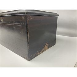 Swiss - Three 19th-century cylinder music boxes suitable for spares or repair.