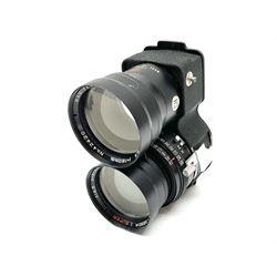 Mamiya C330 camera with Mamiya-Sekor ‘1:4.5 f=55mm’ lens, Mamiya-Sekor DS ‘1:3.5 f=105mm’ lens and Mamiya-Sekor SUPER ‘1:4.5 f=180mm’ lens